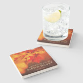 1コリント10:31神の栄光に尽くす ストーンコースター (横)