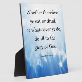 1コリント10:31 フォトプラーク (側面)