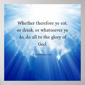 1コリント10:31 ポスター