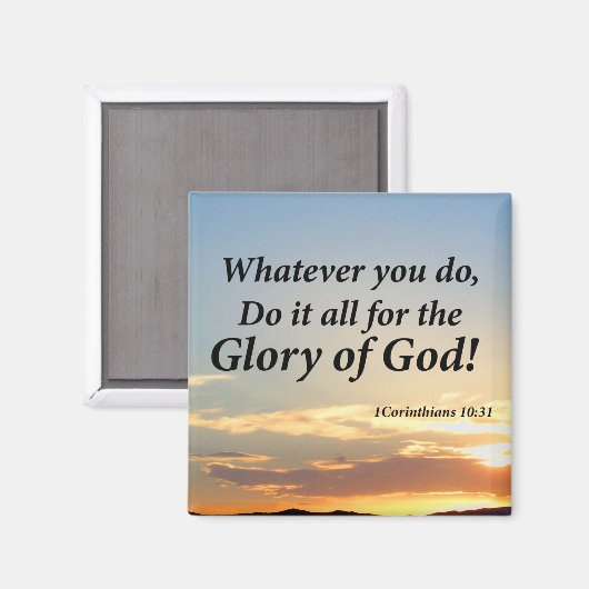 1コリント10:31 マグネット (正面/裏面)