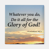 1コリント10:31 マグネット (正面)