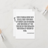 1コリント11:3 KJVバイブル聖句グリーティングカード カード (正面/裏面インサイチュ)