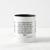 1コリント11:3 KJVバイブル聖句Two-Tone マグカップ (中央)