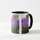 1コリント12:3 KJV聖書の詩Pic 2トーン マグカップ (正面右)