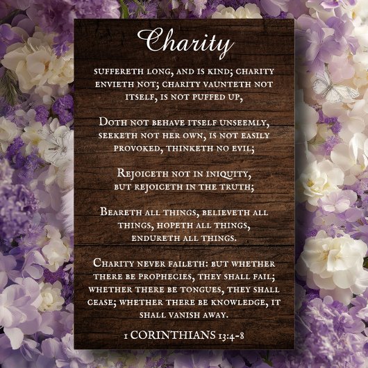 1コリント13キングジェームズ聖なる書物、 経典クリスチャン ポスター