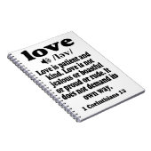 1コリント13愛は忍耐強く親切である ノートブック (右側)