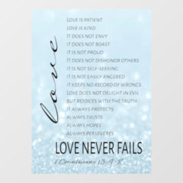 1コリント13愛は聖書の聖句 ウィンドウサイン