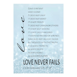 1コリント13愛は聖書の聖句 フォトプリント           