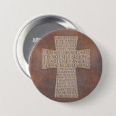 1コリント13愛チャプタークロスボ素朴タン 缶バッジ (正面&裏面)