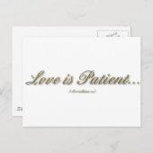 1コリント13 – 愛は患者 ポストカード (正面/裏面)