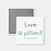 1コリント13 – 愛は患者 マグネット (正面/裏面)