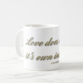 1コリント13 – 愛は自分の利益を求めない コーヒーマグカップ (正面左)