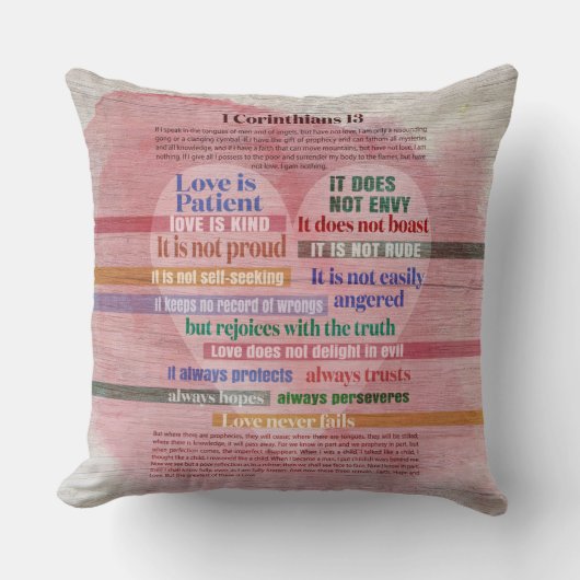 1コリント13 – 愛 クッション (正面)