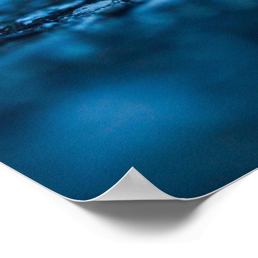 1コリント13、美しい青いポスター ポスター (角)