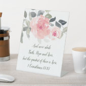 1コリント13:13もっとも偉大は愛結婚の 台座サイン (インサイチュ)