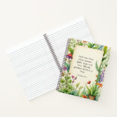 1コリント13:13キリスト教の聖書の聖句 ノートブック (内部)