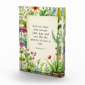 1コリント13:13キリスト教の聖書の聖句 フォトブロック (右)