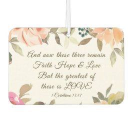 1コリント13:13信仰の願い愛の聖句 カーエアーフレッシュナー