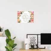 1コリント13:13信仰の願い愛の聖句 ポスター (ホームオフィス)