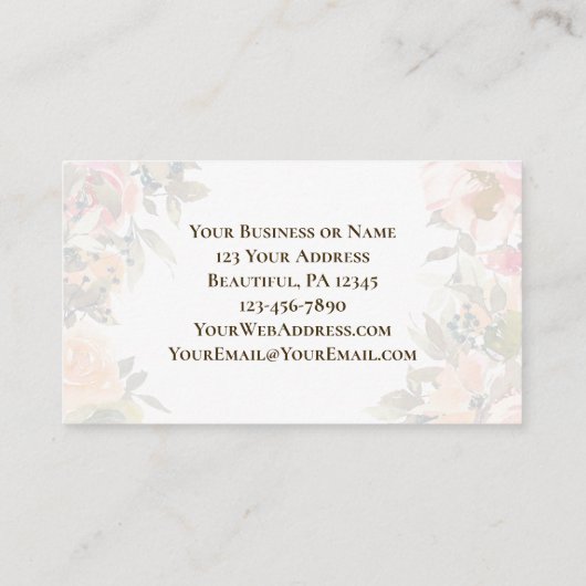 1コリント13:13信仰の願い愛の聖句 名刺 (裏面)