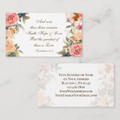 1コリント13:13信仰の願い愛の聖句 名刺 (正面/裏面)