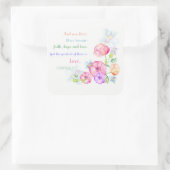 1コリント13:13愛は素晴らし スクエアシール (バッグ)