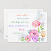 1コリント13:13愛は素晴らし ポストカード (正面/裏面)