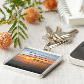 1コリント13:13日の出の写真 キーホルダー (側面)