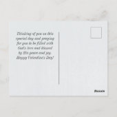 1コリント13:13素晴らしは愛バレンタイン ポストカード (裏面)