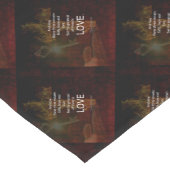 1コリント13:13聖書の聖句引用文の愛について ショートテーブルランナー (コーナー)