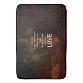 1コリント13:13聖書の聖句引用文の愛について バスマット (正面縦)