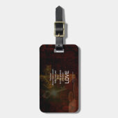 1コリント13:13聖書の聖句引用文の愛について ラゲッジタグ (正面縦)