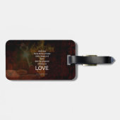 1コリント13:13聖書の聖句引用文の愛について ラゲッジタグ (裏面横)