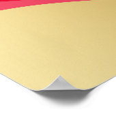 1コリント13:13，愛，ウォールアート，赤と金ゴールド ポスター (角)