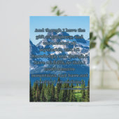 1コリント13:2聖書の詩の写真のグリーティングカード カード (スタンド正面)