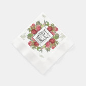 1コリント13:4愛は患者の愛は親切である 縁ありカクテルナプキン (角)