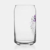 1コリント13:4愛は患者バイオレットフローラ ガラス缶 (右)