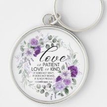 1コリント13:4愛は患者バイオレットフローラ