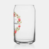 1コリント13:4愛は患者フローラハート ガラス缶 (左)