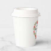 1コリント13:4愛は患者フローラハート 紙コップ (右)