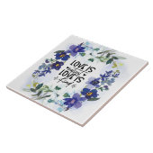 1コリント13:4愛は辛抱強い聖書の聖句である タイル (側面)