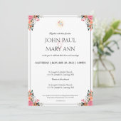 1コリント13:4結婚式の招待 招待状 (スタンド正面)