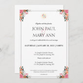 1コリント13:4結婚式の招待 招待状 (正面/裏面)