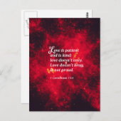 1コリント13:4 ポストカード (正面/裏面)