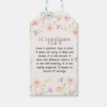 1コリント13:4-5なだめるような水彩デザイン