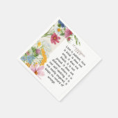 1コリント13:4-5なだめるような水彩デザイン スタンダードカクテルナプキン (角)