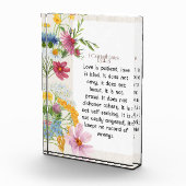 1コリント13:4-5なだめるような水彩デザイン フォトブロック (右)