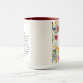 1コリント13:4-5なだめるような水彩デザイン マグカップ (中央)