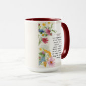 1コリント13:4-5なだめるような水彩デザイン マグカップ (正面右)