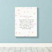 1コリント13:4-5クリスチャン聖書聖書聖文芸術 キャンバスプリント (インサイチュ (ウッドフロア))